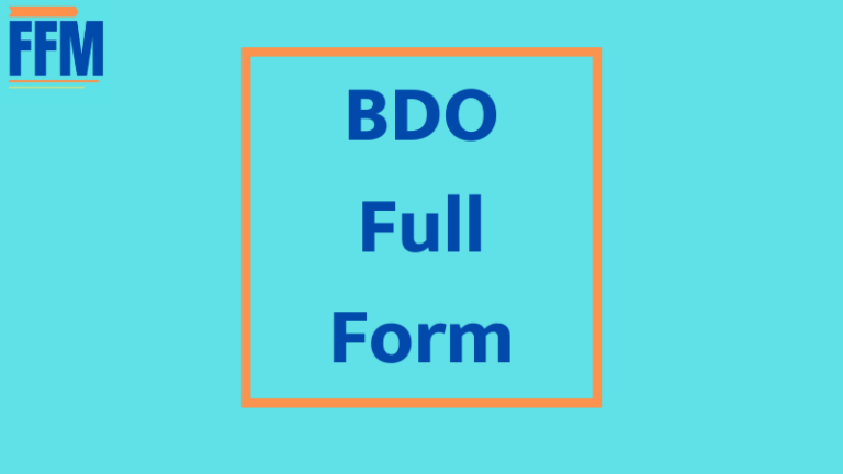 bdo full form in marathi