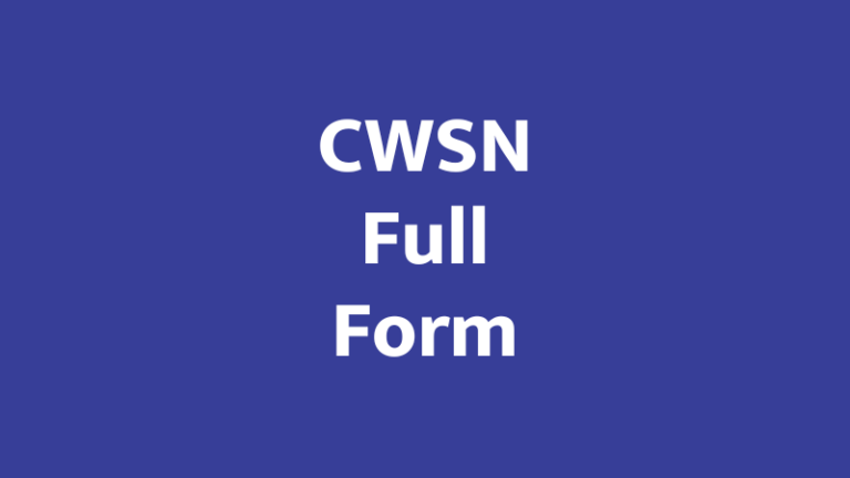 cwsn full form in marathi