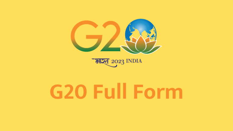 G20 Full Form in Marathi